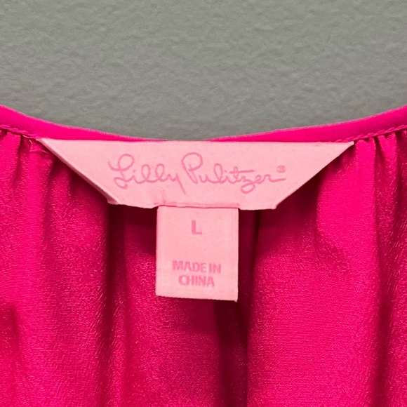 LILLY PULITZER BARBIE PINK COLD SHOULDER TUNIC DRESS - Picture 4 of 5